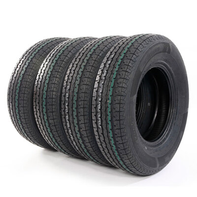 

Ktaxon 4PCS ST22575-15 10 Ply E Load Radial Trailer Tires