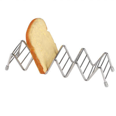 

Wave Shape Stainless Steel Mexican Taco Holder Display Stand Shell Rack Shell Holder Taco Rack