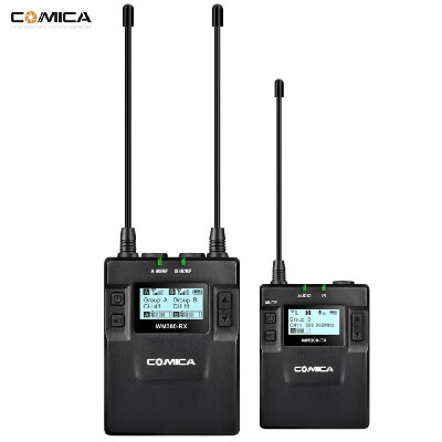 

CoMica CVM-WM300C UHF 96-Channel Zinc Alloy Rechargeable Wireless Lavalier Microphone Transmitter Receiver System for Canon Ni