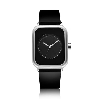 

REBIRTH Fine Quality Movement Square Watch For Both Men&Women BlackSilveryBlack