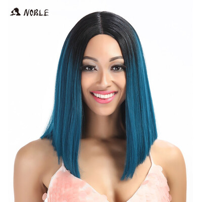 

Noble Hair Synthetic Lace Front Wig Straight Hair 14 Inch Lace Wigs For Black Women Ombre Hair Synthetic Lace Front Wig
