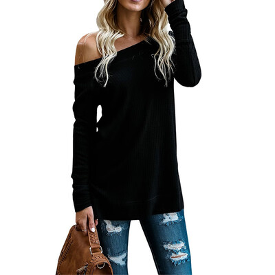 

Half Open Shoulder Irregular Tops