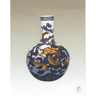 

Dong Ning Blue&White Porcelain Handmade Embroidery Paintings 9791