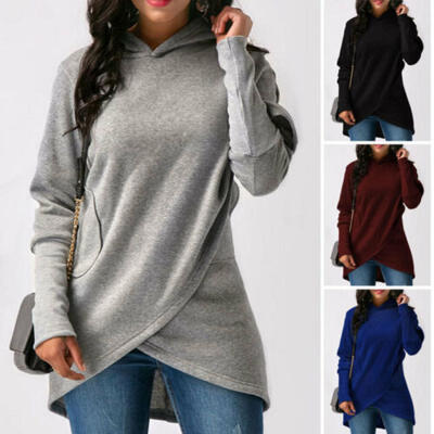 

Fashion Women Casual Long Sleeve Hoodie Jumper Pullover Sweatshirt Tops Shirt US