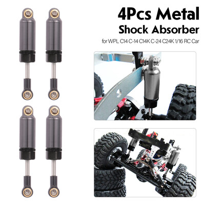 

Tpower 4Pcs Metal Shock Absorber for 116 WPL C-14C-14KC-24C-24K Military Truck Off Road Car Parts