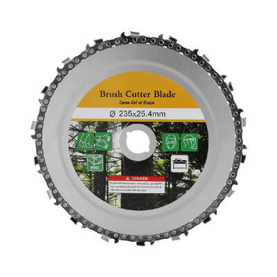 

9in 18 Teeth Multifunction Saw Chain Piece Stainless Steel Blade for Lawn Mower Brush Cutter
