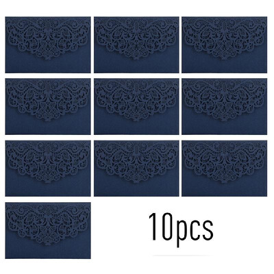 

10pcs Pearl Paper Floral Invitation Cards Invitation Holders with Blank Inner Sheet for Wedding Birthday Party Anniversary