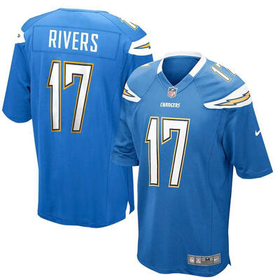 

Youth Football Jersey Los Angeles Chargers Philip Rivers Powder Blue Alternate Game Jersey
