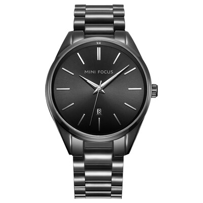 

BOFUTE Male Watches Business Watch Japanese Movement Luminous Calendar Waterproof Metal Strap 0050G