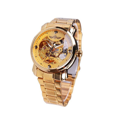 

Winner Men Luxury Business Automatic Mechanical Watch Fashion Stainless Steel Band Skeleton Wrist Watch