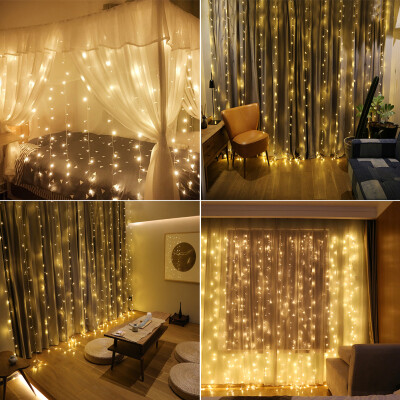 

98ft x 98ft 300LED Window Curtain String Fairy Lights Wedding Christmas Party Decor Window Lights Window Curtain Lights