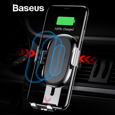 

Baseus Multi-function 10W Qi Wireless Charger&Mobile Phone Holder for Phone Wireless Charger Stand in Car