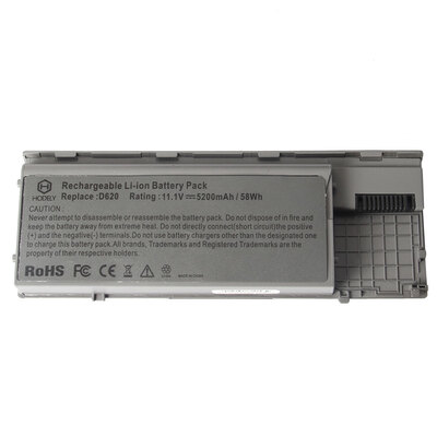

111V 5200mAh 6Core Replacement Laptop Adapter for Dell Latitude D630 D620 PC764