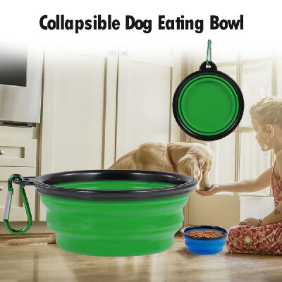 

Pet Eating Bowl Dog Feeder Foldable Expandable Cup Durable Non-Toxic Healthy Dish Pet Supplies-Small Size