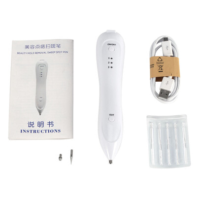 

USB Portable Mole Freckle Removal Pen Three Levels Adjustable Spot Tattoo Remover Device Spot Removal Pen Mole Removal Pen