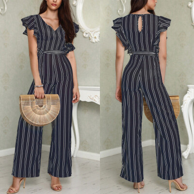 

Women Ladies Clubwear Summer Playsuit Jumpsuit Romper Long Pants Party Trousers