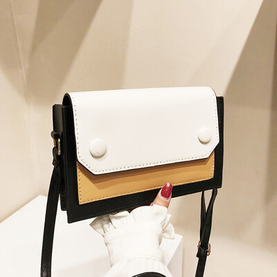 

Tailored Fashion Lady Retro Color Matching Versatile Shoulder Bag Messenger Bag