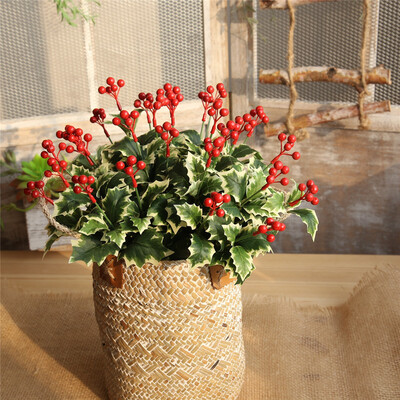 

Christmas Red Berries Artificial Flower Home Party Wedding Decorations