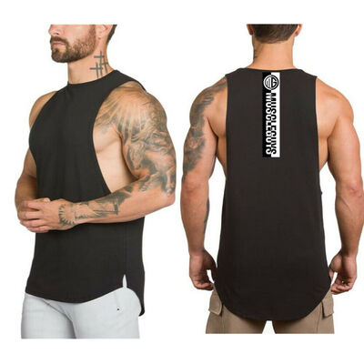 

SUNSIOM Mens Gym Vest Racerback Bodybuilding Muscle Stringer Plain Tank Top Fitness