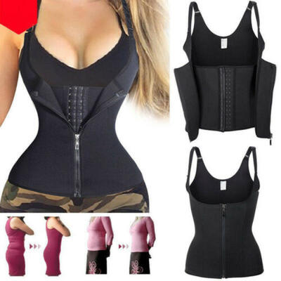 

Waist Trainer Trimmer Belt Wrap Stomach Fat Burner Shaper Gym Vest Weight Loss