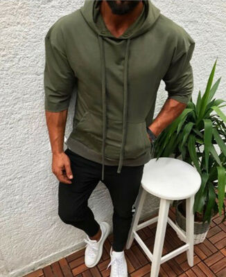 

Mens Outwear Sweater Winter Slim Hoodies Warm Hooded Sweatshirt Sports Coat