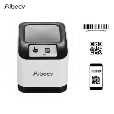 

Aibecy 2200 1D2DQR Bar Code Scanner CMOS Image Desktop Barcode Reader USB Omnidirectional Screen Barcode Scanner