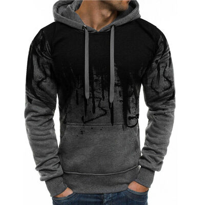 

Mens Long Sleeve Warm Hoodie Hoody Casual Sweatshirt Jumper Jacket Coat Top