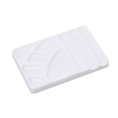 

Plastic Nail Art Palette UV Gel Polish Painting Drawing Pigment Holder Plate Makeup Mixed Tool Case Manicure Tools