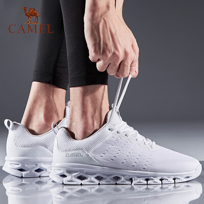 

Camel CAMEL sneakers men&women running shoes fashion casual couple models shoes breathable ultra light running shoes A912600035 mens white 42