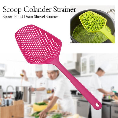 

Scoop Colander Strainer Spoon Food Drain Shovel Strainers Slotted Skimmer with Handle for Cooking Baking