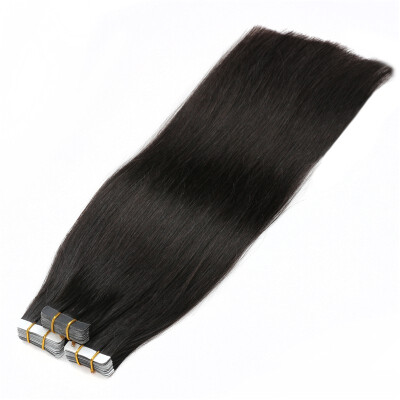 

Bhf Hair Tape Hair Extensions Remy Human Hair Indian Human Hiar Skin Weft Piano Color 16" 20" 40G 20Pcs