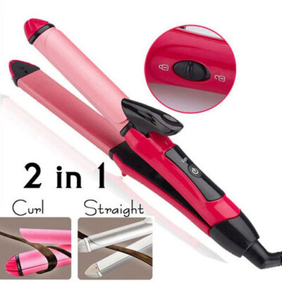 

〖Follure〗2 In 1 Multifunction Hair Straightener & Hair Curler Beauty Women Tools