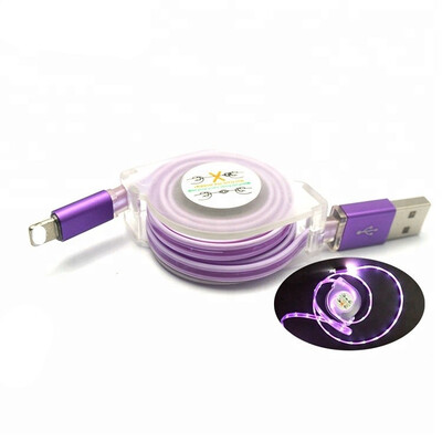 

Visible Flowing LED Cable Light Up Charging Cable LED Light USB Charger Data Sync Cable For IPhone 77s88s
