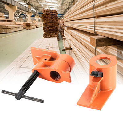 

Greensen Heavy Duty 1 inch Pipe Clamp Jaws Vise Fixture Set Woodworking Tool Kit