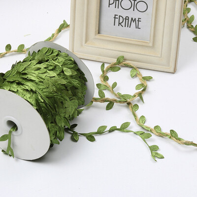 

FUNNYBUNNY131FtArtificial Leaf Garlands Fake DIY Vine Simulation Flower Foliage Green Leaves