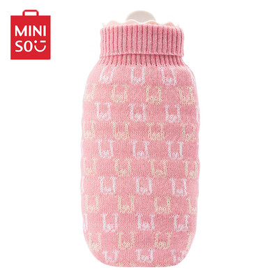 

Ming Chuangyou MINISO hot water bottle warm water bag water injection hot water bag mini cute honey pot large hot water bottle 620ml pink