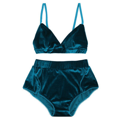 

UK Womens Velvet Bikini Set Padded Bandage Swimsuit Beach Bathing Swimwear Bra