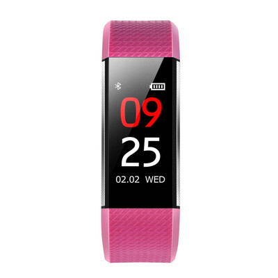

M200 Color Screen Bluetooth 40 Waterproof&Dust proof IP67 Smart Bracelet Rose Red