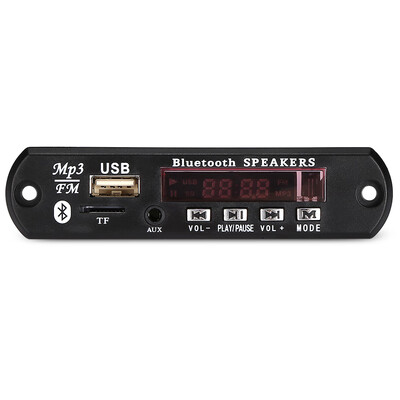 

Digital LED 12V Bluetooth V30 MP3 Decoder Board FM Radio USB TF AUX Remote for Car