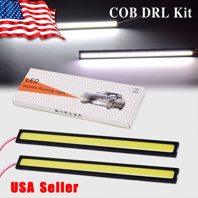 

COB Xenon White 100 LED DRL Daytime Running Light Backup Interior Strip 12V 6W