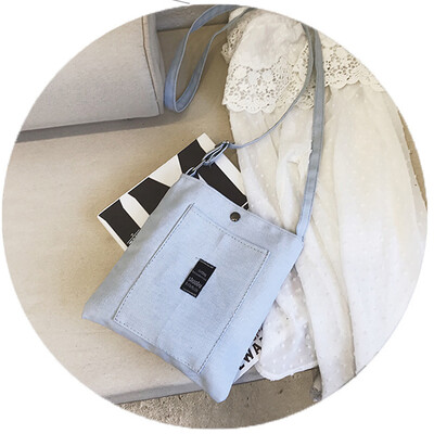 

Tailored Fashion Women Letter Canvas Candy Color Shoulder Bag Messenger Bag Crossbody Bag