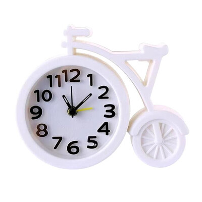 

Fashion Bicycle Shape Cartoon Student Children Bedside Clock Mini Mute Alarm Clocks Desk Table Home Decor Kid Gifts