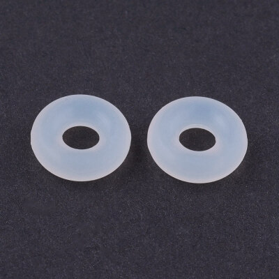 

Silicone Beads DIY Bracelet Making Donut Clear 6x2mm Hole 2mm