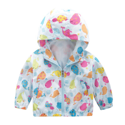 

Jacket Kids Katon Zipper Hooded Baby Outerwear Coat Boys Girls Children Clothing