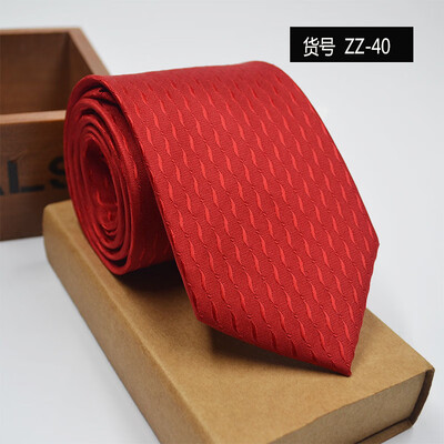

New spot tie business dress mens tie polyester yarn arrow type 8CM business tie wholesale