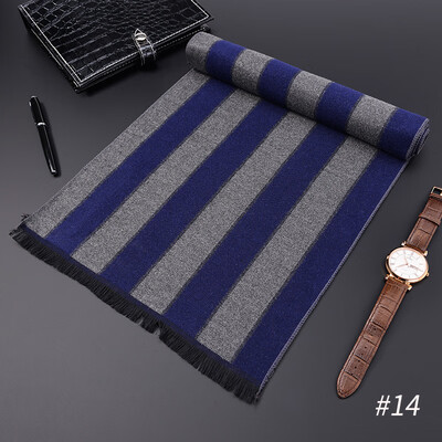 

2018 new mens scarf wholesale autumn&winter Korean version of business gifts brushed silk cotton scarf factory direct sales