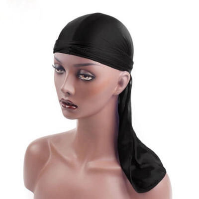 

Unisex Men Women Headwear Headband Rapper Bboy Pirate Cap Hat Smooth Silk Cap