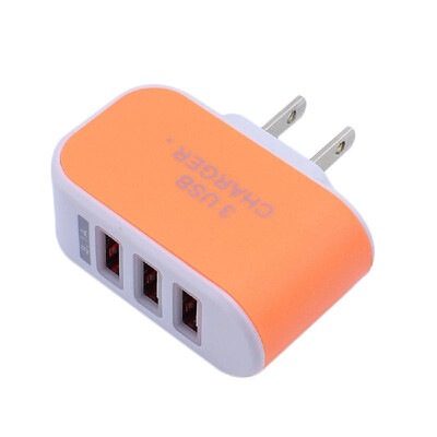 

Universal 3 Ports USB Wall Charger Home Travel AC Charger Adapter EU-Plug for Tablets Smartphones