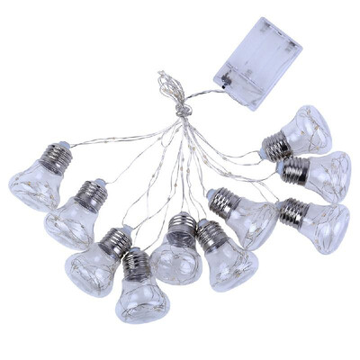 

Portable Modern Simple Originality Bulb Decorative Lamp String With Copper Wire Cell Case