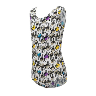 

YI QIAN WU printed halter body suit large elasticity quick-drying